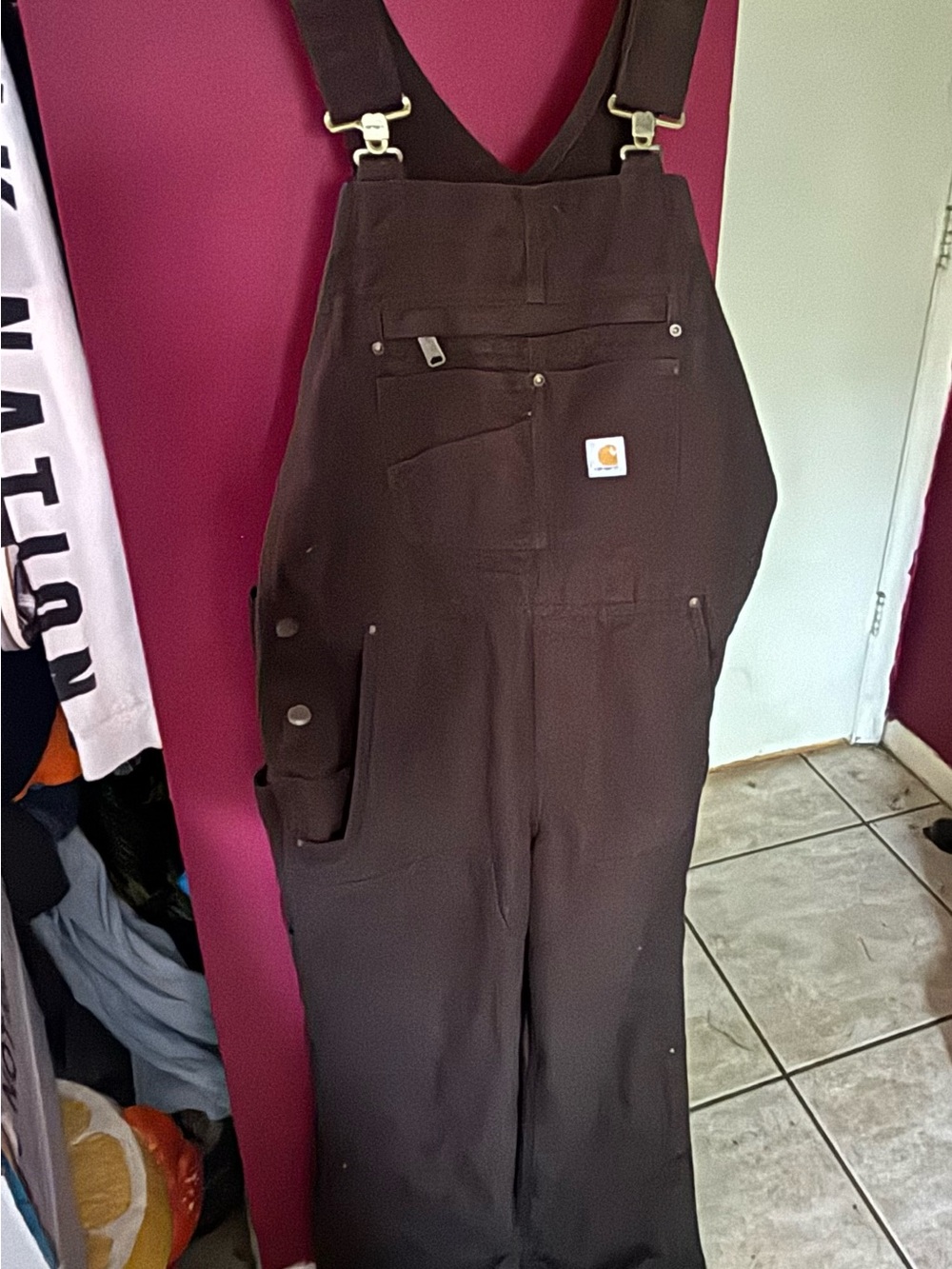 Carhartt Women’s Brown Duck Bib Overalls